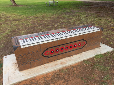 Piano Park Bench, Moonta - Accommodation Fremantle 0