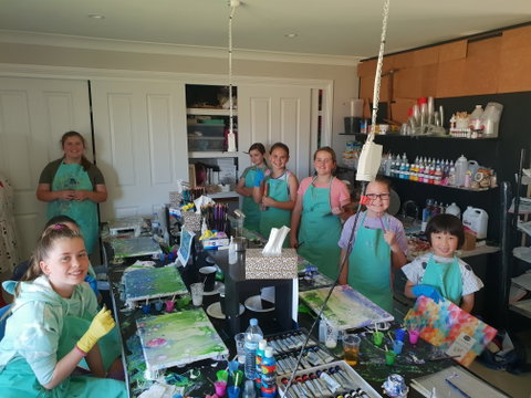 School Holidays - Kids Art Class - Painting - Accommodation Fremantle 0