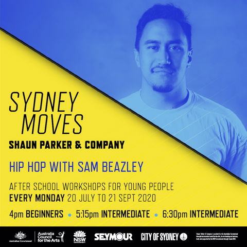 Sydney Moves - All Ages Intermediate Hip Hop With Sam Beazley - Accommodation Fremantle 0