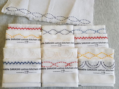 Online Live Streaming Class: Make A Sashiko Reusable Kitchen Cloth - Accommodation Fremantle 0