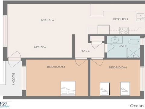 Ocean Blue Apartment Three Apartment On 2nd Level - Accommodation Fremantle 6