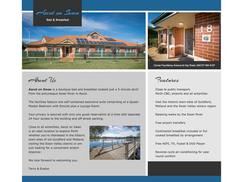 Ascot On Swan Bed & Breakfast - Accommodation Fremantle 14